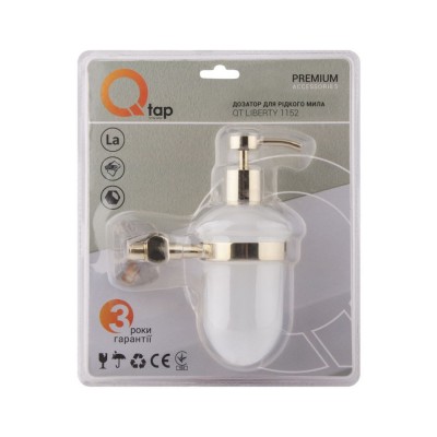 Дозатор для жидкого мыла Q-tap Liberty ORO 1152