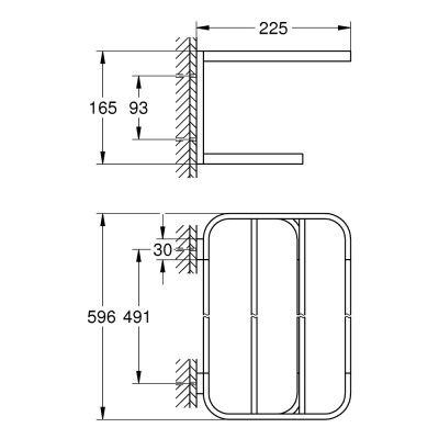 Полка для полотенец Grohe Selection 41066000 Полка для полотенец Grohe Selection 41066000