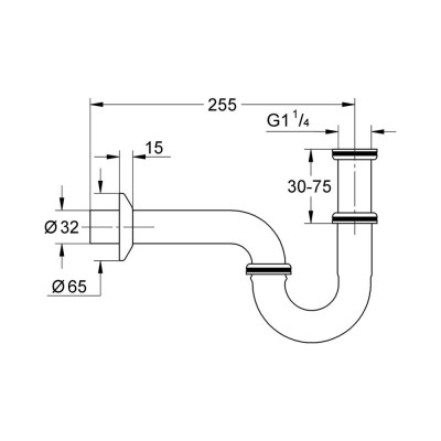 Сифон для раковины Grohe 28947000 Сифон для раковины Grohe 28947000