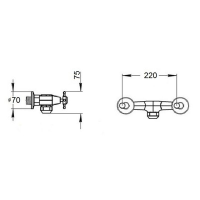 Смеситель для душа Q-tap Liberty CRM 363