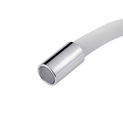 Смеситель для кухни Kroner KRM Odra-C032WHI с гибким изливом белый Смеситель для кухни Kroner KRM Odra-C032WHI с гибким изливом белый