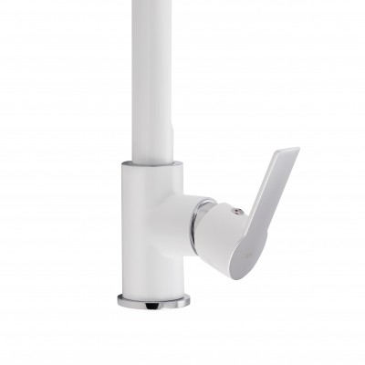 Смеситель для кухни белый Qtap Ustek 9016107FCW Смеситель для кухни белый Qtap Ustek 9016107FCW