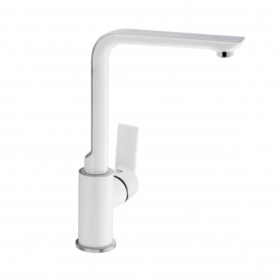 Смеситель для кухни белый Qtap Ustek 9016107FCW Смеситель для кухни белый Qtap Ustek 9016107FCW