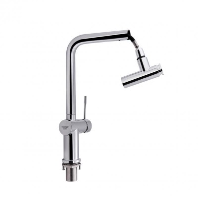 Кухонный смеситель Qtap Scorpio 9050105FC с выдвижным изливом хром Кухонный смеситель Qtap Scorpio 9050105FC с выдвижным изливом хром