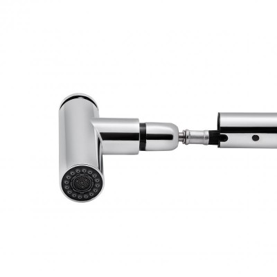 Кухонный смеситель Qtap Scorpio 9050105FC с выдвижным изливом хром Кухонный смеситель Qtap Scorpio 9050105FC с выдвижным изливом хром
