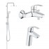 Набор смесителей Grohe Eurosmart 123389M Набор смесителей Grohe Eurosmart 123389M