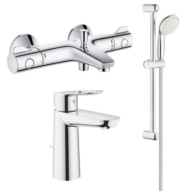 Набор смесителей Grohe Grohtherm 800 + BauLoop 34550TM Набор смесителей Grohe Grohtherm 800 + BauLoop 34550TM