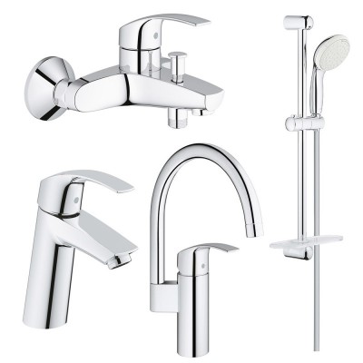 Набор смесителей Grohe Eurosmart M-Size 123248MK Набор смесителей Grohe Eurosmart M-Size 123248MK