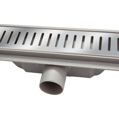 Трап линейный Q-tap Dry FA304-800 с нержавеющей решеткой 800х73 Трап линейный Q-tap Dry FA304-800 с нержавеющей решеткой 800х73