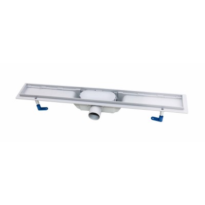 Трап линейный Q-tap Dry FB304-600 с нержавеющей решеткой 600х73
