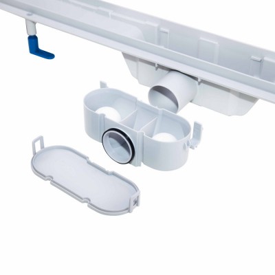Трап линейный Q-tap Dry FB304-700 с нержавеющей решеткой 700х73