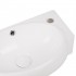 Раковина в ванную Qtap Leo 430x290x140 мм White с донным клапаном правая