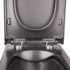 Унитаз подвесной Qtap Tern безободковый с сидением Slim Soft-close QT1733052ERMB Унитаз подвесной Qtap Tern безободковый с сидением Slim Soft-close QT1733052ERMB