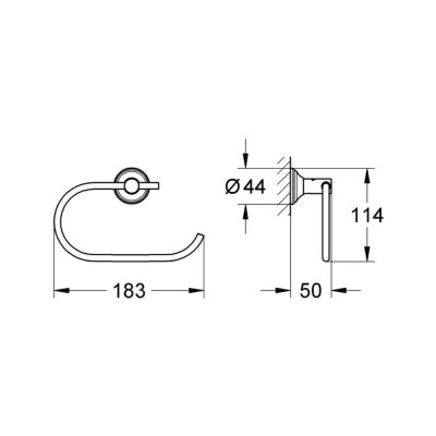 Держатель для туалетной бумаги Grohe Essentials 40657001