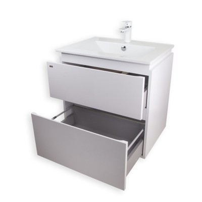 Тумба с умывальником Q-tap Albatross WHI TN600D подвесная Тумба с умывальником Q-tap Albatross WHI TN600D подвесная