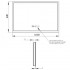 Зеркало Q-tap Mideya LED DC-F615 с антизапотеванием 1000х600